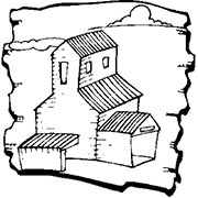 Cartoon of a grainery