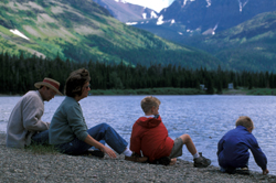 Family at Glacier National ParkE