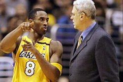 Kobe Bryant and Phil Jackson