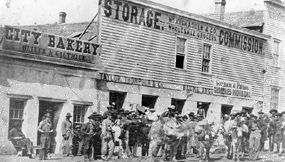 Kiskadden Building in Virginia City.