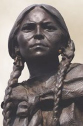 Sculpture of Sacagawea by Eugene Daub Kansas City, Missouri