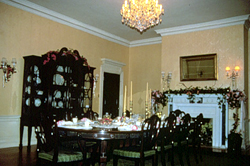 Interior room in the Daly Mansion.